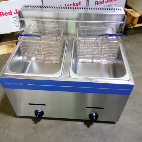 Gas Deep Fryer 2x Tank